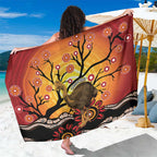 Keeper Of The Rainforest Cassowary Sarong Aboriginal Art