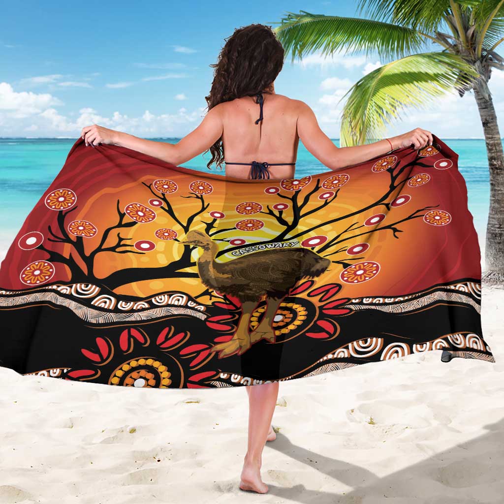 Keeper Of The Rainforest Cassowary Sarong Aboriginal Art