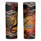 Keeper Of The Rainforest Cassowary Skinny Tumbler Aboriginal Art