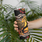 Keeper Of The Rainforest Cassowary Skinny Tumbler Aboriginal Art