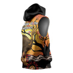Keeper Of The Rainforest Cassowary Sleeveless Hoodie Aboriginal Art - Aussie Hoodie