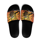 Keeper Of The Rainforest Cassowary Slide Sandals Aboriginal Art - Aussie Hoodie