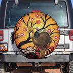 Keeper Of The Rainforest Cassowary Spare Tire Cover Aboriginal Art