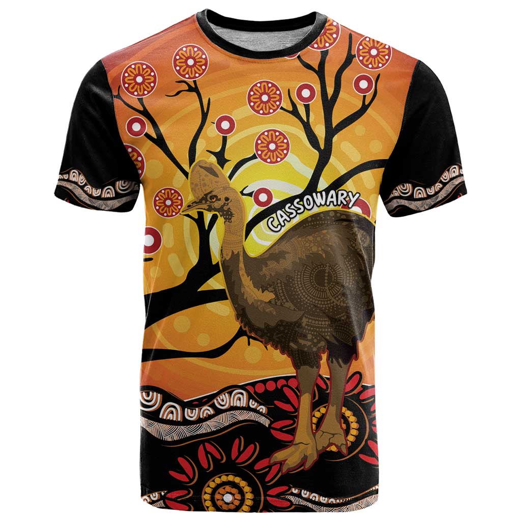 Keeper Of The Rainforest Cassowary T Shirt Aboriginal Art