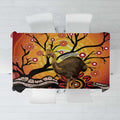 Keeper Of The Rainforest Cassowary Tablecloth Aboriginal Art