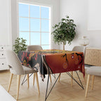 Keeper Of The Rainforest Cassowary Tablecloth Aboriginal Art