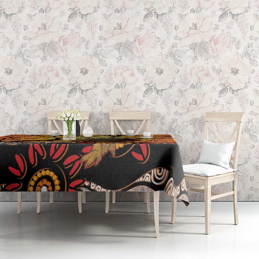 Keeper Of The Rainforest Cassowary Tablecloth Aboriginal Art