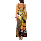 Keeper Of The Rainforest Cassowary Tank Maxi Dress Aboriginal Art