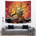 Keeper Of The Rainforest Cassowary Tapestry Aboriginal Art