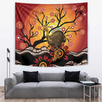 Keeper Of The Rainforest Cassowary Tapestry Aboriginal Art