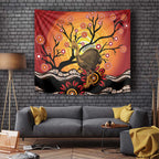 Keeper Of The Rainforest Cassowary Tapestry Aboriginal Art