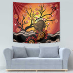 Keeper Of The Rainforest Cassowary Tapestry Aboriginal Art