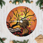 Keeper Of The Rainforest Cassowary Tree Skirt Aboriginal Art - Aussie Hoodie
