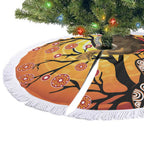 Keeper Of The Rainforest Cassowary Tree Skirt Aboriginal Art - Aussie Hoodie