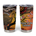 Keeper Of The Rainforest Cassowary Tumbler Cup Aboriginal Art