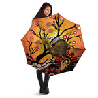 Keeper Of The Rainforest Cassowary Umbrella Aboriginal Art - Aussie Hoodie