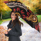 Keeper Of The Rainforest Cassowary Umbrella Aboriginal Art - Aussie Hoodie