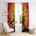 Keeper Of The Rainforest Cassowary Window Curtain Aboriginal Art