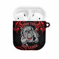 Personalised Aotearoa Bulldog AirPods Case NZ Maori Tattoo - Aussie Hoodie