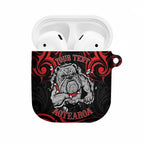Personalised Aotearoa Bulldog AirPods Case NZ Maori Tattoo - Aussie Hoodie