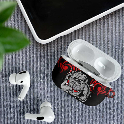 Personalised Aotearoa Bulldog AirPods Case NZ Maori Tattoo - Aussie Hoodie