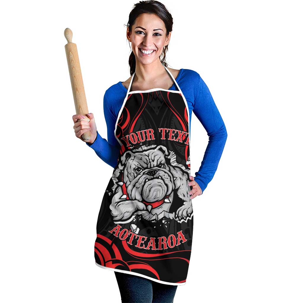Personalised Aotearoa Bulldog Apron NZ Maori Tattoo - Aussie Hoodie
