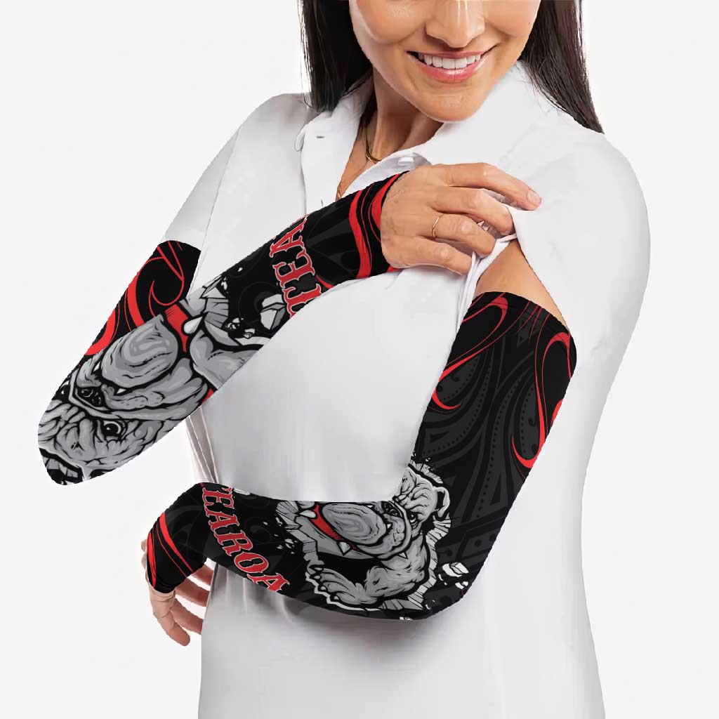 Aotearoa Bulldog Arm Sleeves NZ Maori Tattoo - Aussie Hoodie