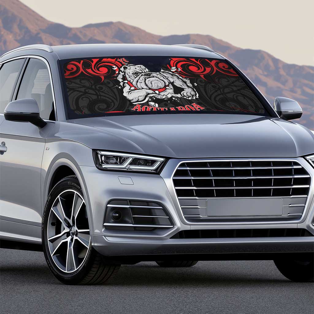 Personalised Aotearoa Bulldog Auto Sun Shade NZ Maori Tattoo - Aussie Hoodie