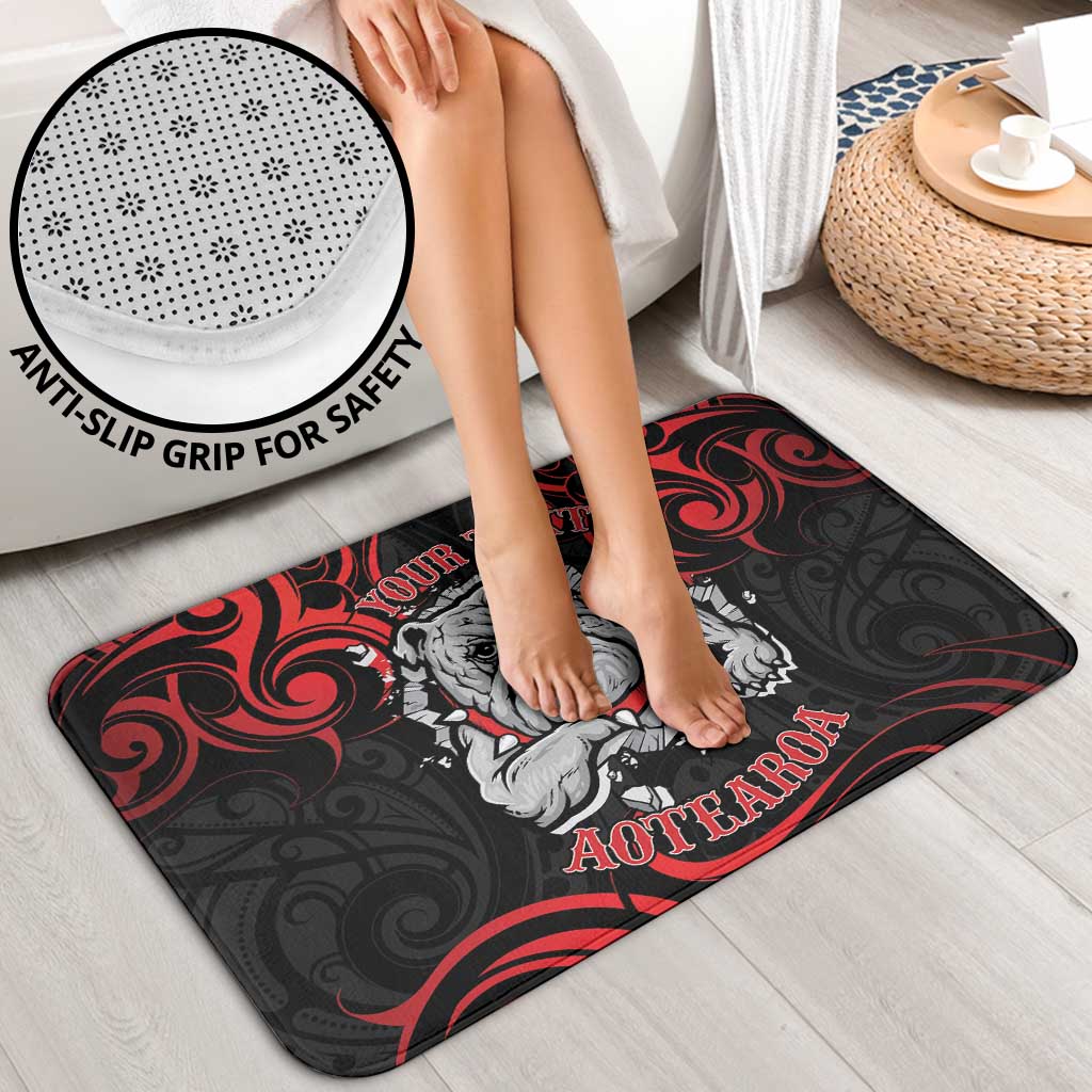 Personalised Aotearoa Bulldog Bathroom Set NZ Maori Tattoo - Aussie Hoodie
