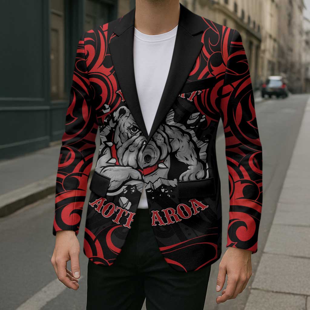 Aotearoa Bulldog Blazer NZ Maori Tattoo - Aussie Hoodie