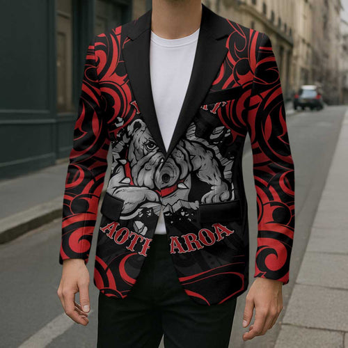 Aotearoa Bulldog Blazer NZ Maori Tattoo - Aussie Hoodie