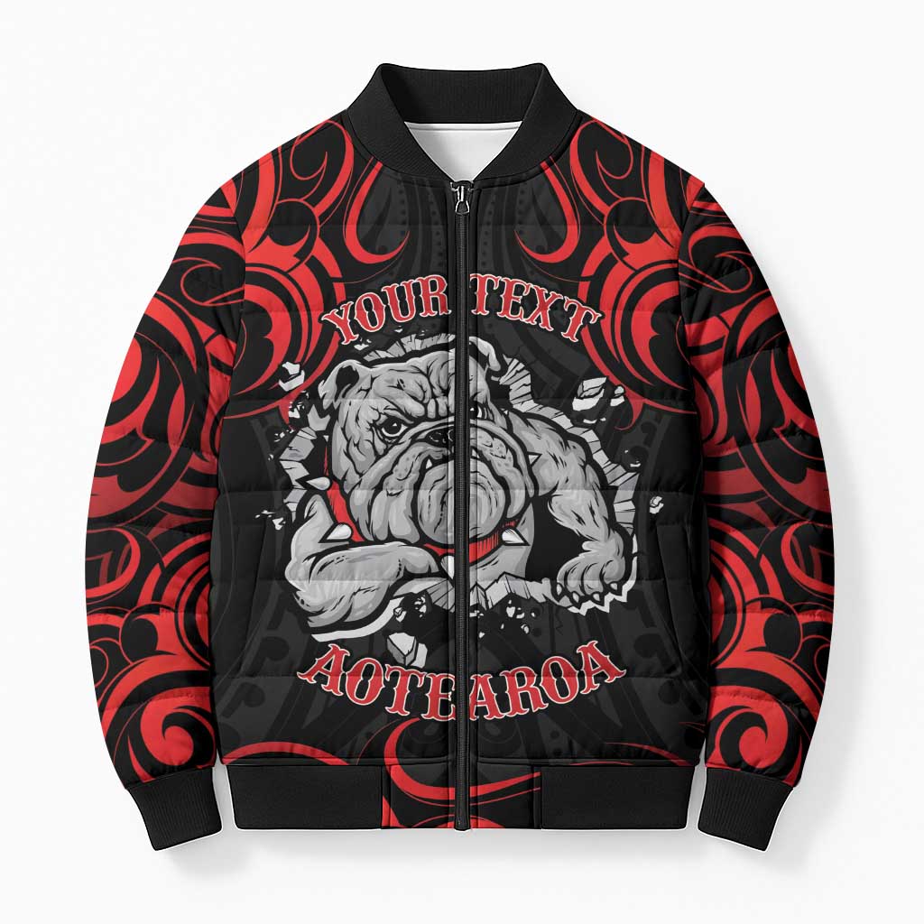 Aotearoa Bulldog Bomber Puffer Jacket NZ Maori Tattoo - Aussie Hoodie