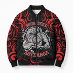 Aotearoa Bulldog Bomber Puffer Jacket NZ Maori Tattoo - Aussie Hoodie