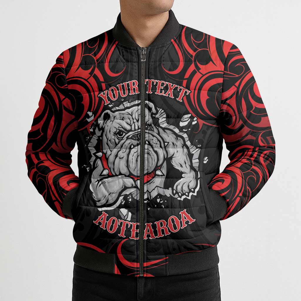 Aotearoa Bulldog Bomber Puffer Jacket NZ Maori Tattoo - Aussie Hoodie