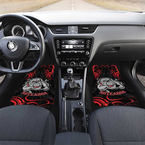 Personalised Aotearoa Bulldog Car Mats NZ Maori Tattoo