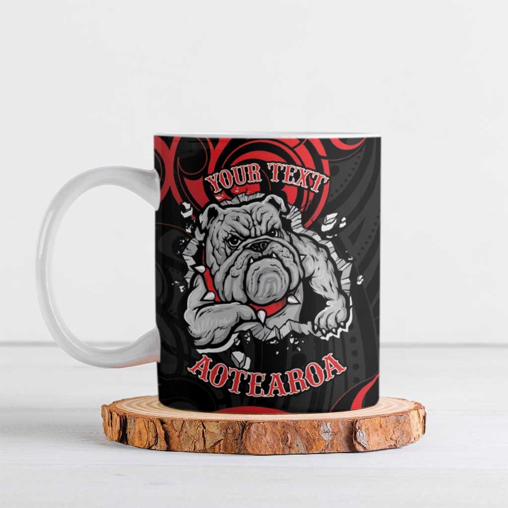 Personalised Aotearoa Bulldog Ceramic Mug NZ Maori Tattoo - Aussie Hoodie