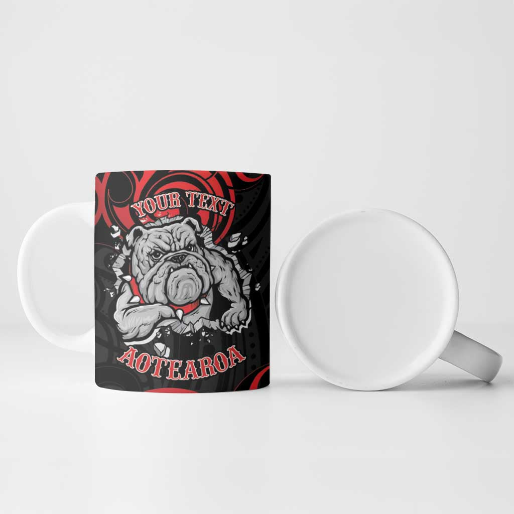 Personalised Aotearoa Bulldog Ceramic Mug NZ Maori Tattoo - Aussie Hoodie