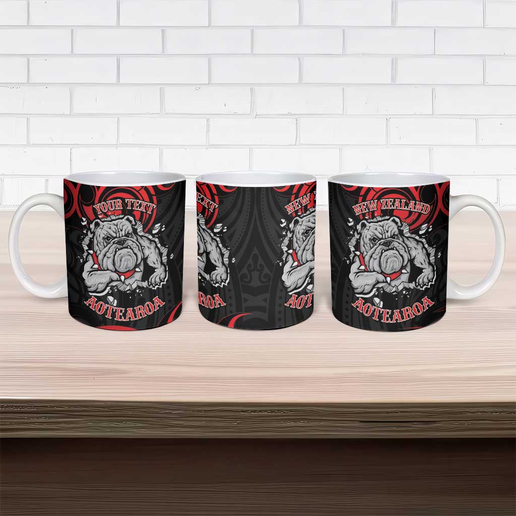 Personalised Aotearoa Bulldog Ceramic Mug NZ Maori Tattoo - Aussie Hoodie