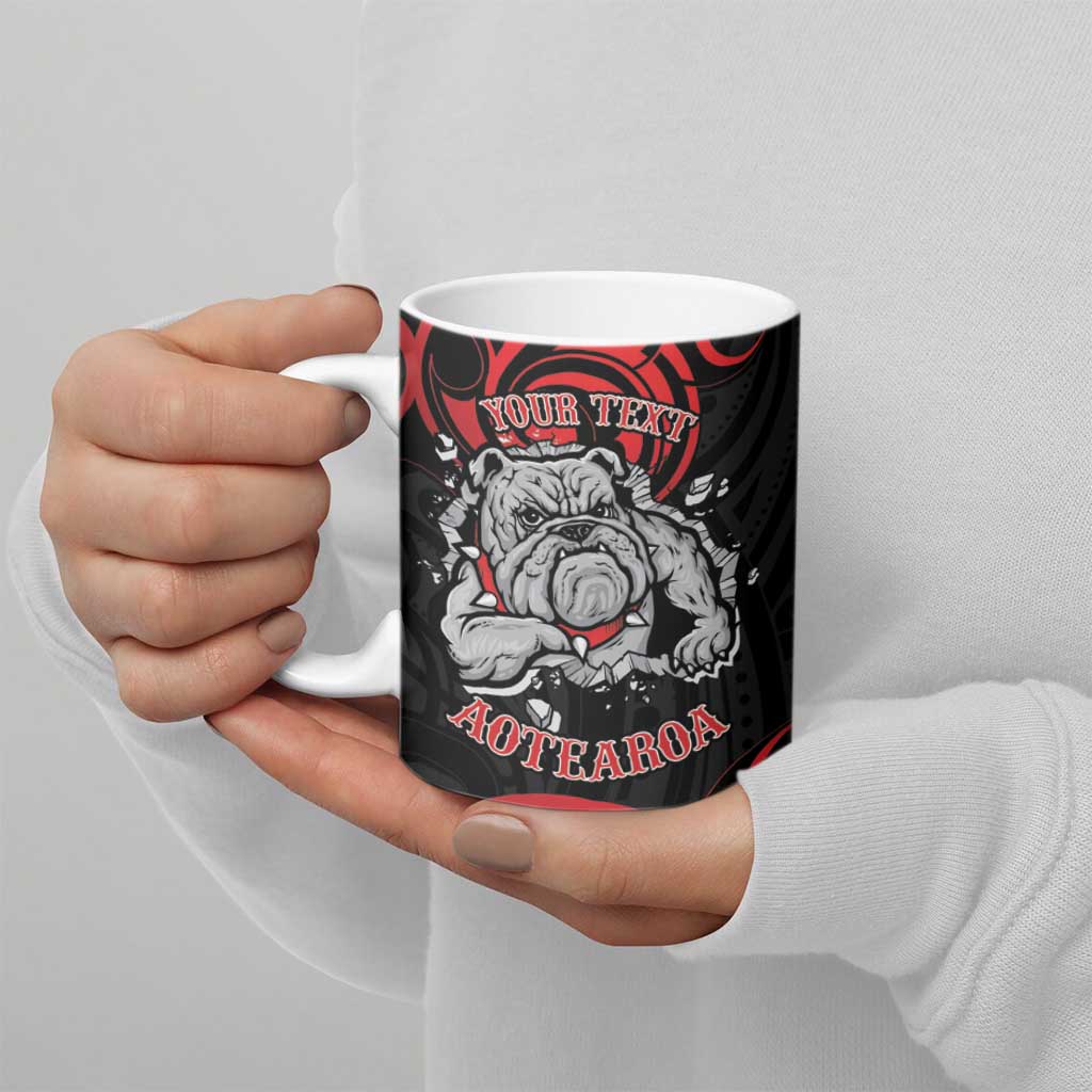 Personalised Aotearoa Bulldog Ceramic Mug NZ Maori Tattoo - Aussie Hoodie