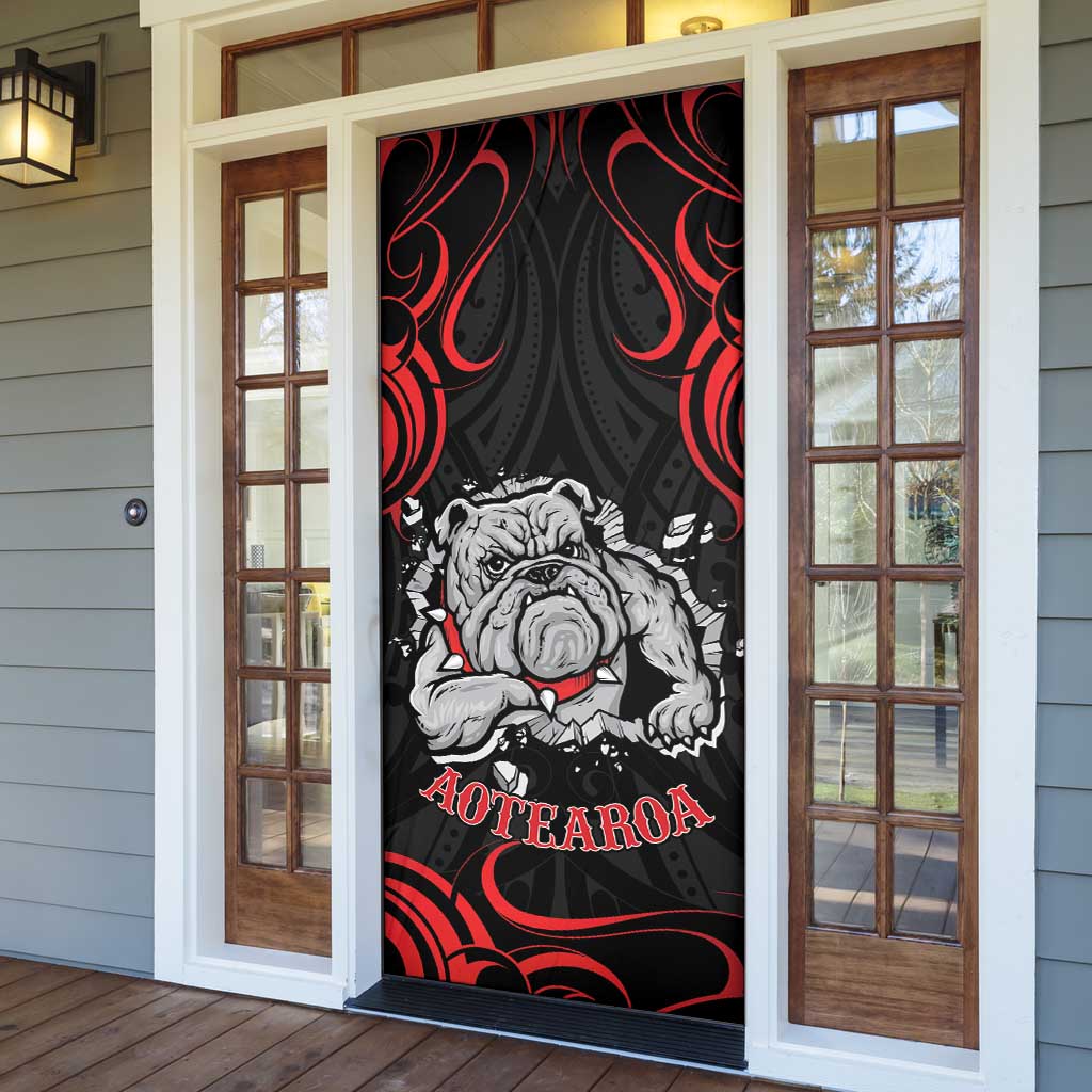 Aotearoa Bulldog Door Cover NZ Maori Tattoo - Aussie Hoodie