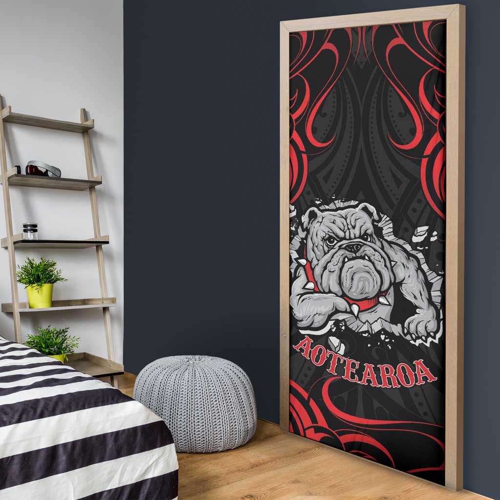 Aotearoa Bulldog Door Cover NZ Maori Tattoo - Aussie Hoodie