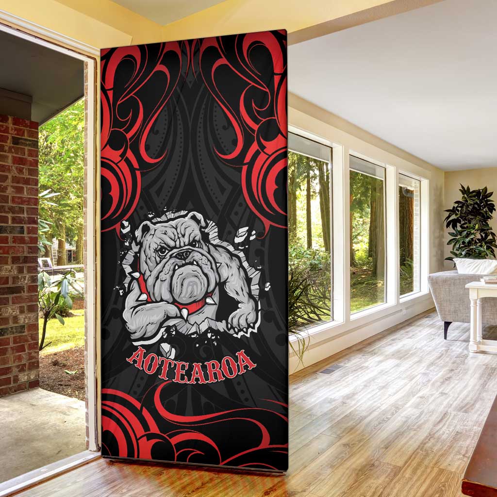 Aotearoa Bulldog Door Cover NZ Maori Tattoo - Aussie Hoodie