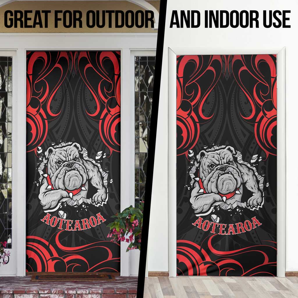 Aotearoa Bulldog Door Cover NZ Maori Tattoo - Aussie Hoodie