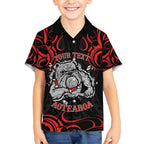 Personalised Aotearoa Bulldog Hawaiian Shirt NZ Maori Tattoo