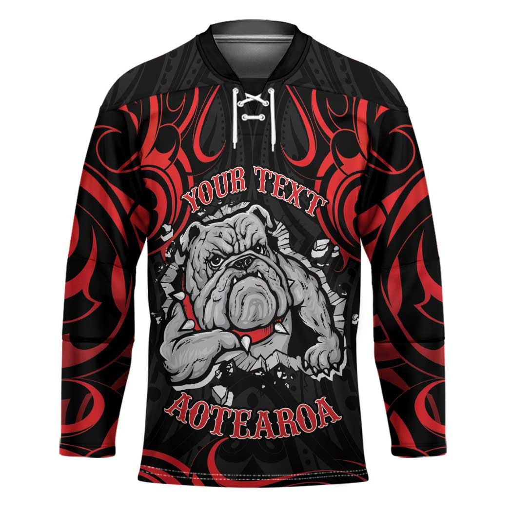 Aotearoa Bulldog Hockey Jersey NZ Maori Tattoo - Aussie Hoodie
