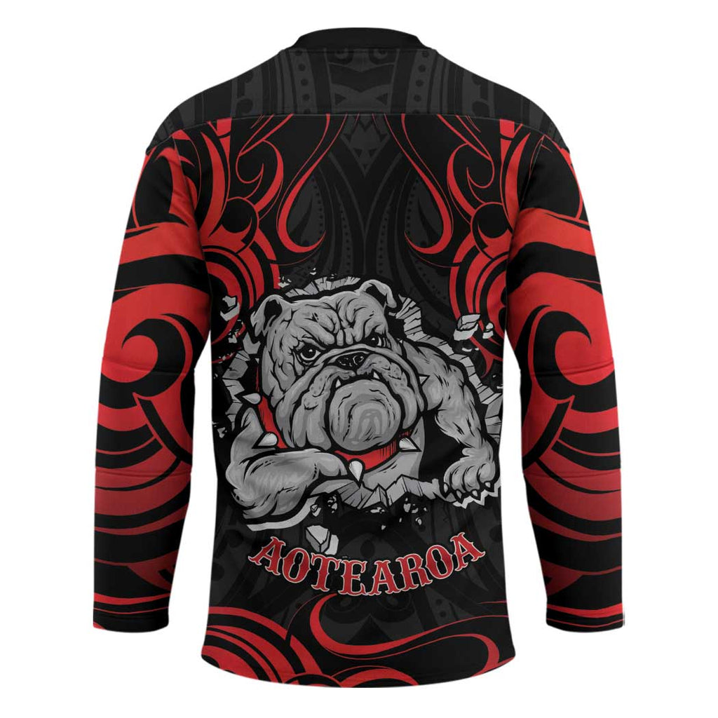 Aotearoa Bulldog Hockey Jersey NZ Maori Tattoo - Aussie Hoodie