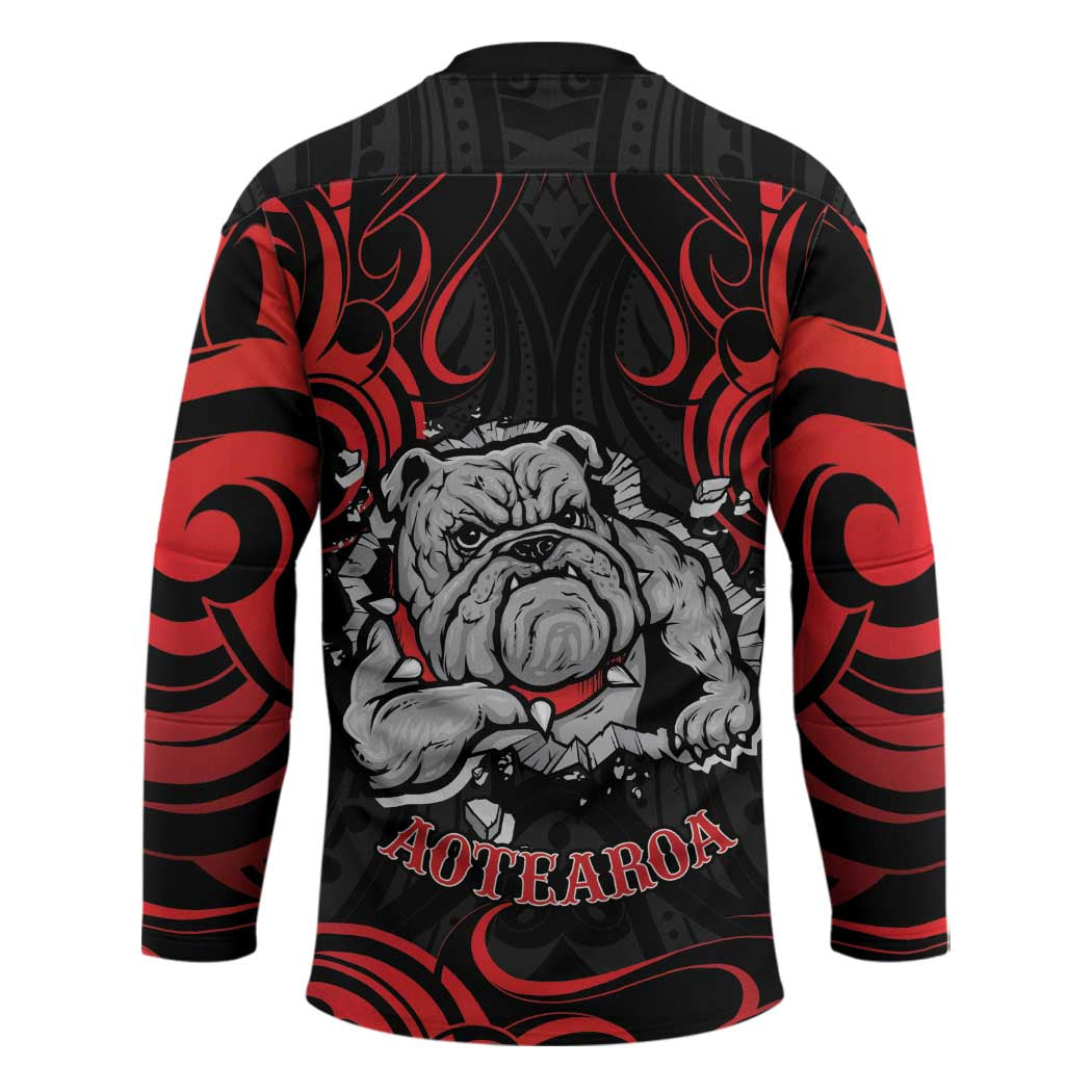 Aotearoa Bulldog Hockey Jersey NZ Maori Tattoo - Aussie Hoodie