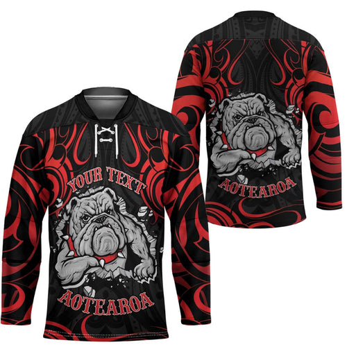 Aotearoa Bulldog Hockey Jersey NZ Maori Tattoo - Aussie Hoodie