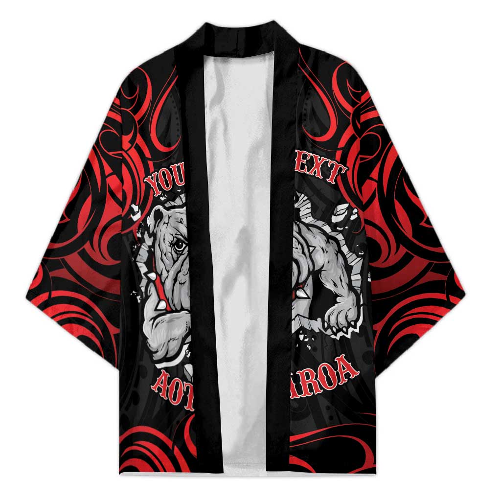Aotearoa Bulldog Kimono NZ Maori Tattoo - Aussie Hoodie