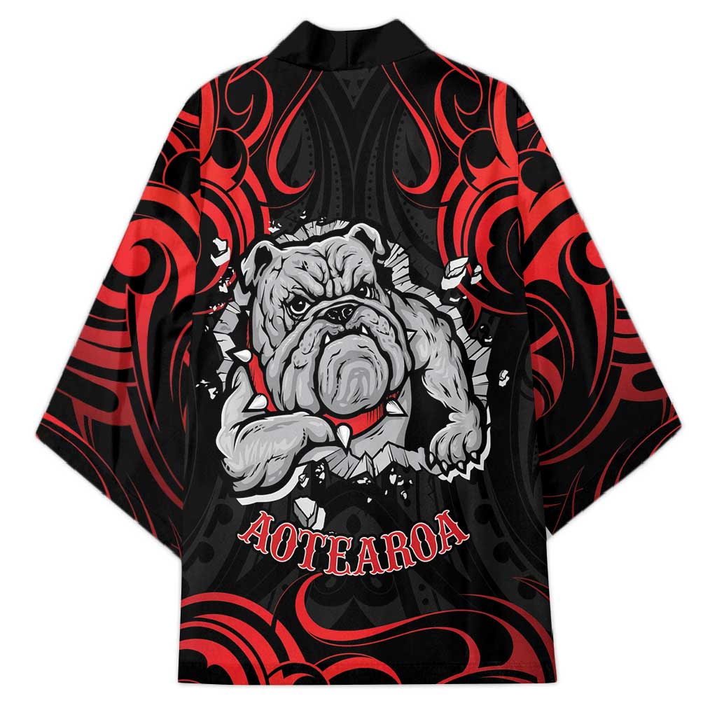 Aotearoa Bulldog Kimono NZ Maori Tattoo - Aussie Hoodie